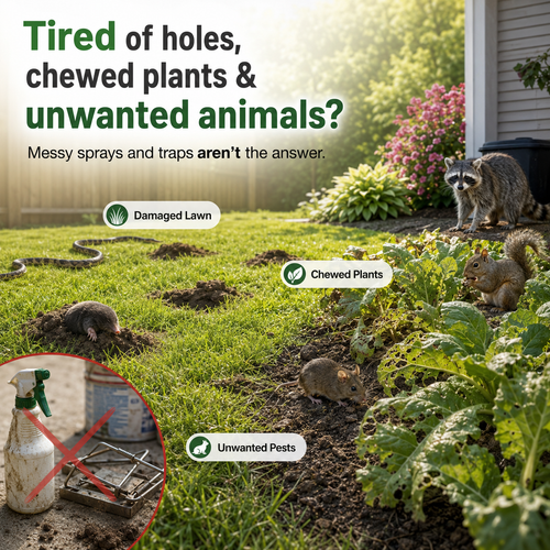 Solar Ultrasonic Outdoor Animal Repellent