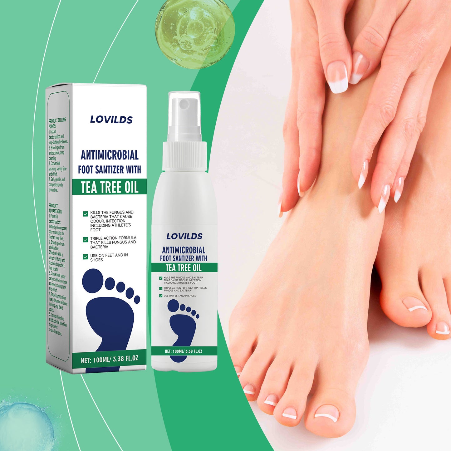Advanced Foot & Nail Spray – Tea Tree Oil Foot
