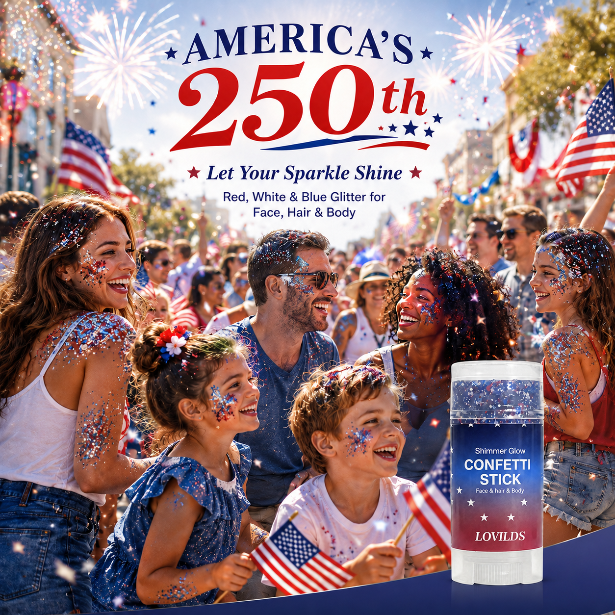 America’s 250th Glitter Stick