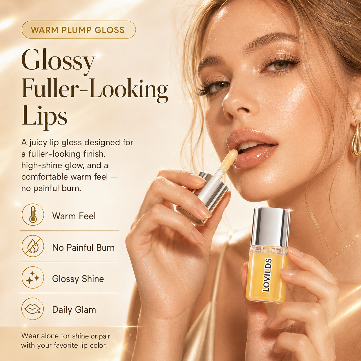 Glossy Fuller-Looking Lips
