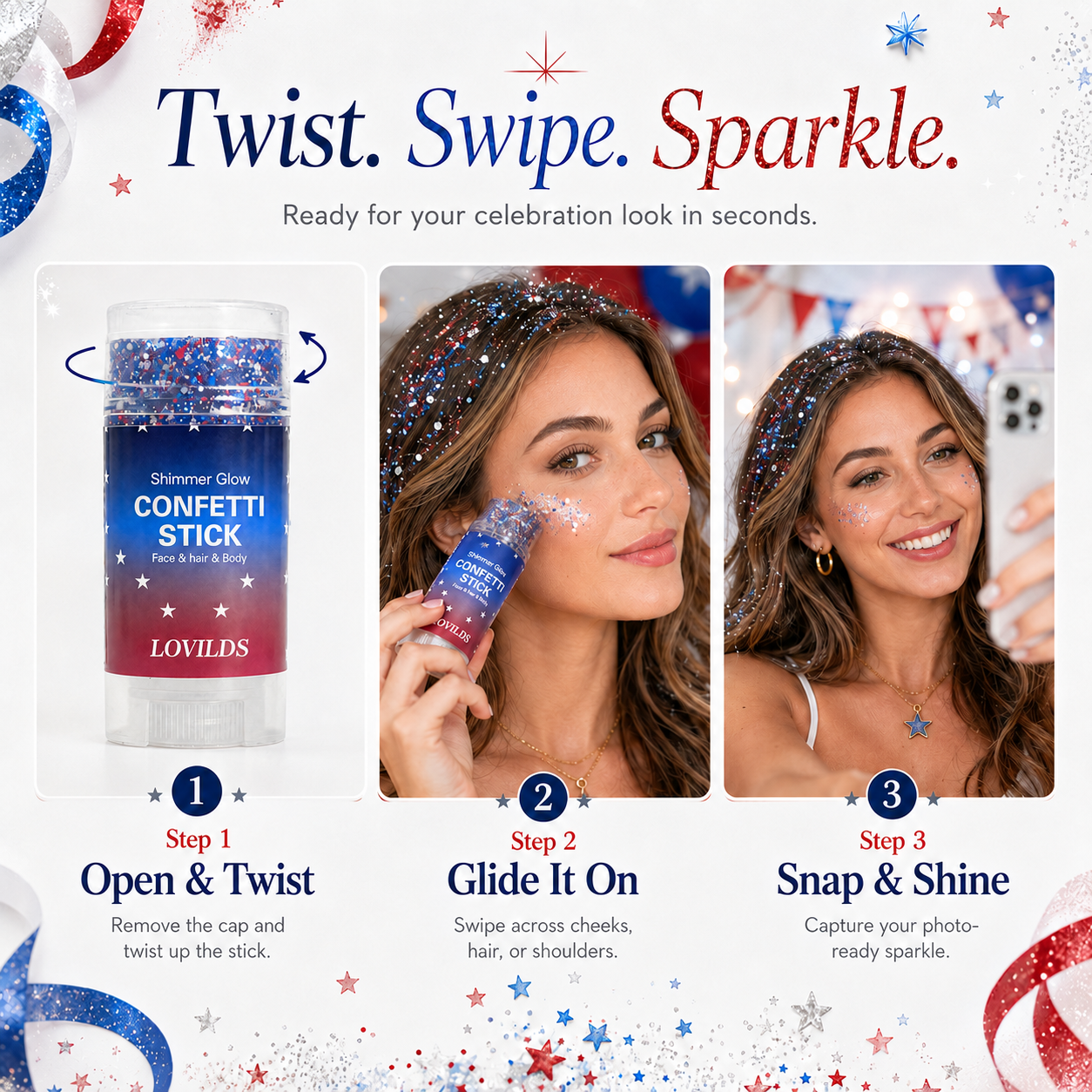 America’s 250th Glitter Stick