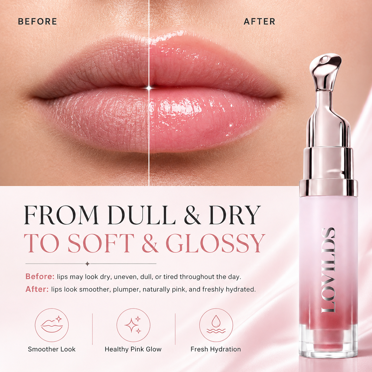GlassBloom Lip Renewal Serum